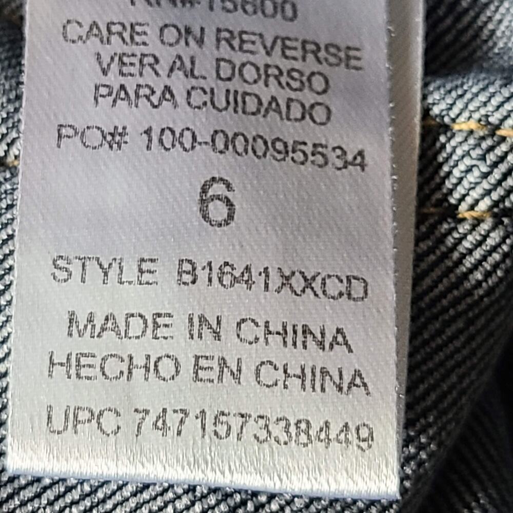 DEMOCRACY Ab Solution Ankle Skimmer Stretch Jeans B1641XXCO Women's 6‎ - Picture 12 of 13